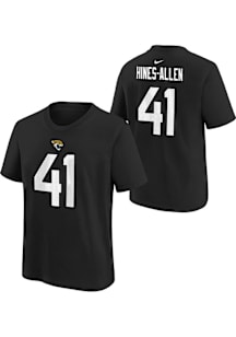 Josh Hines-Allen Jacksonville Jaguars Youth Black Nike NN Player Tee