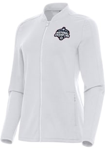Antigua UConn Huskies Womens White 2025 Womens National Champions Continual Light Weight Jacket