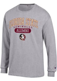 Champion Florida State Seminoles Grey Pill Alumni Jersey Long Sleeve T Shirt