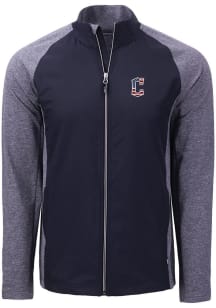 Cutter and Buck Cleveland Guardians Mens Navy Blue Stars and Stripes Adapt Eco Big and Tall Light..