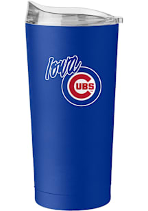 Logo Brands Iowa Cubs 20oz Flipside Powder Coat Stainless Steel Tumbler - Blue