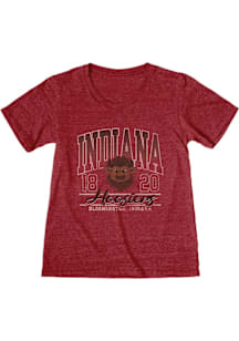 Indiana Hoosiers Womens Red Kicking It Short Sleeve T-Shirt