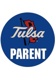 Navy Blue Tulsa Golden Hurricane 3&quot; Parent Button
