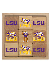 LSU Tigers 12 Piece Wooden Block Set Game