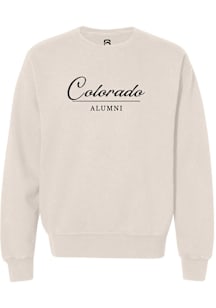 Summit Sportswear Colorado Buffaloes Womens White Alumni Crew Sweatshirt