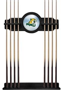Northern Michigan Wildcats Solid Wood Cue Rack Pool Table