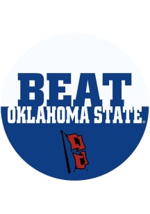 Navy Blue Tulsa Golden Hurricane 3&quot; Beat Oklahoma State Button