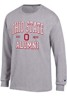 Mens Ohio State Buckeyes Grey Champion Est Alumni Jersey Tee