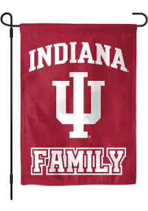 Red Indiana Hoosiers Family Garden Flag