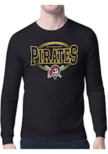 Starter Pittsburgh Pirates Black Team Track Long Sleeve T Shirt