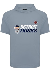 Levelwear Detroit Tigers Grey Phase 8-Bit Baseball Short Sleeve Hoods