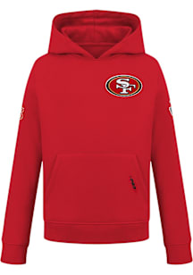 Pro Standard San Francisco 49ers Youth Red Classic Chenille Long Sleeve Hoodie