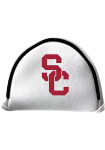 White USC Trojans Mallet Putter Cover