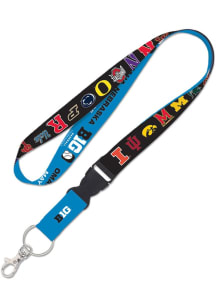 Black  Big Ten Baseball Tournament 1&quot; Lanyard