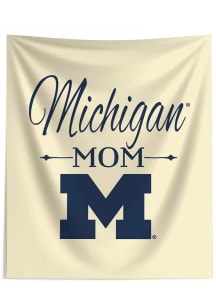 White Michigan Wolverines Mom 50x60 Tapestry Blanket