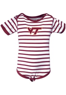 VA TECH Inf MAROON Skylar Stripe Creeper