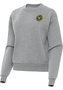 Antigua Pittsburgh Riverhounds SC Womens Grey Victory Crew Sweatshirt