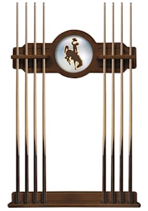 Wyoming Cowboys Solid Wood Cue Rack Pool Table