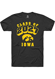 Summit Sportswear Iowa Hawkeyes Black Class of 2027 Short Sleeve T Shirt