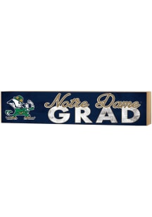 KH Sports Fan Notre Dame Fighting Irish 3x13 Block Sign Grad Sign - Navy Blue