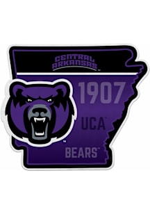Central Arkansas Bears State Shape Pennant - Purple