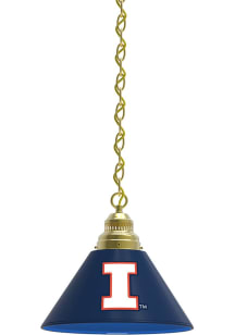 Gold Illinois Fighting Illini Single Billiard Lamp