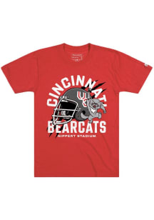 Cincinnati Bearcats Red Homefield Retro Football Short Sleeve Fashion T Shirt