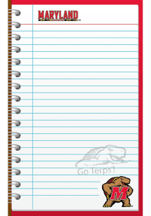 White Maryland Terrapins Memo Notebook and Folder