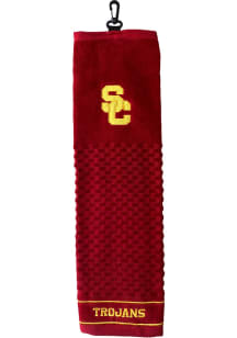 Cardinal USC Trojans Tri Fold Golf Towel