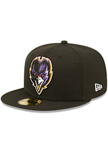 New Era Baltimore Ravens Mens Black GCP 59FIFTY Fitted Hat