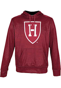 ProSphere Harvard Crimson Mens Crimson Heather Long Sleeve Hoodie