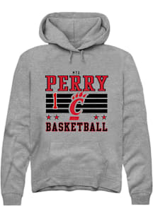 Mya Perry Cincinnati Bearcats Mens Grey NIL Striped Player Hood