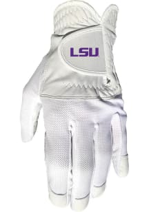 LSU Tigers White Cool Mesh Golf Gloves
