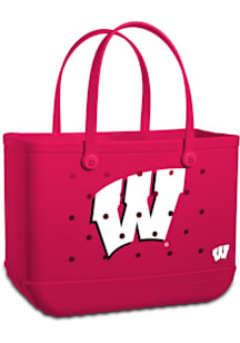 Wisconsin Badgers  Large Bogg Bag Tote Bag - Red