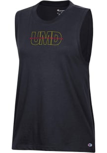 Womens Maryland Terrapins Black Champion Core Muscle Tank Top