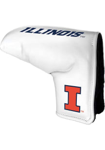 White Illinois Fighting Illini Tour Blade Putter Cover