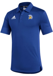 San Jose State Spartans Mens Blue Under The Lights Coaches Short Sleeve Polo