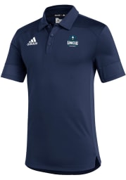 UNCW Seahawks Mens Navy Blue Under The Lights Coaches Short Sleeve Polo