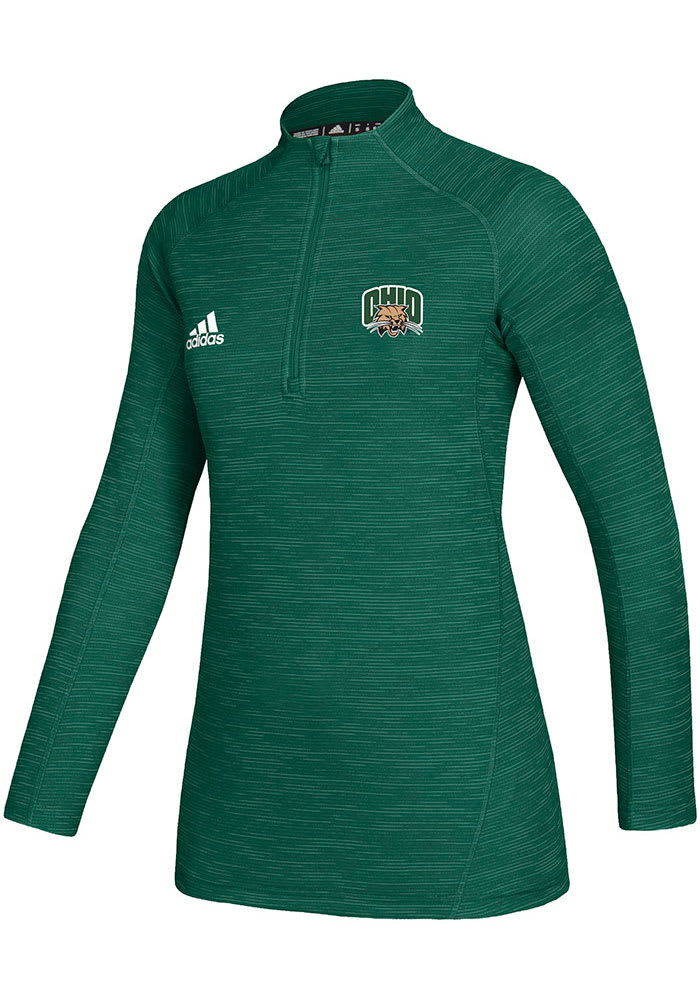 Ohio Womens Green Game Mode 1/4 Zip Pullover