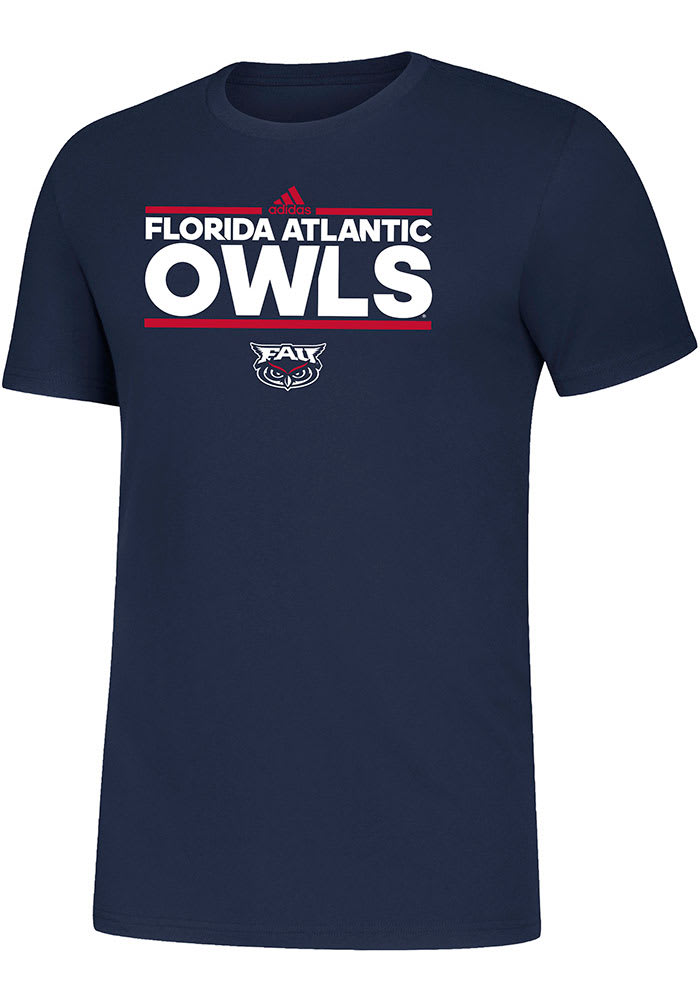 Florida Atlantic Owls Navy Blue Amplifier Short Sleeve T Shirt