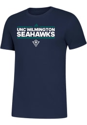 UNCW Seahawks Blue Amplifier Short Sleeve T Shirt