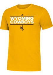 Wyoming Cowboys Yellow Amplifier Short Sleeve T Shirt