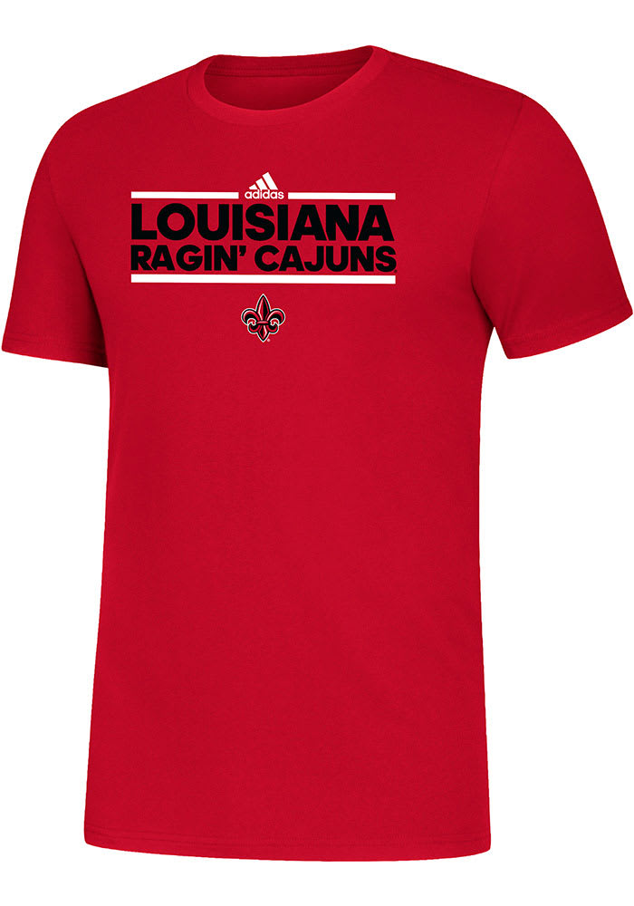 UL Lafayette Ragin' Cajuns Red Amplifier Short Sleeve T Shirt