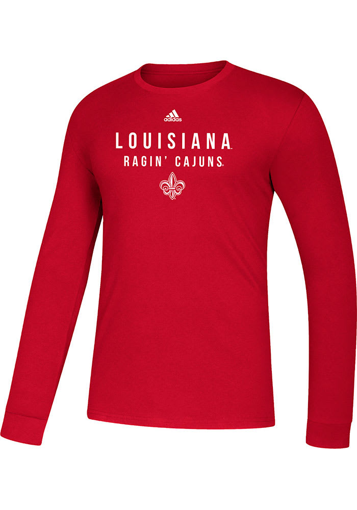 UL Lafayette Ragin' Cajuns Red Amplifier Long Sleeve T Shirt