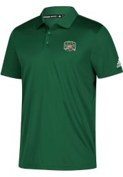 Ohio Bobcats Mens Green Grind Short Sleeve Polo