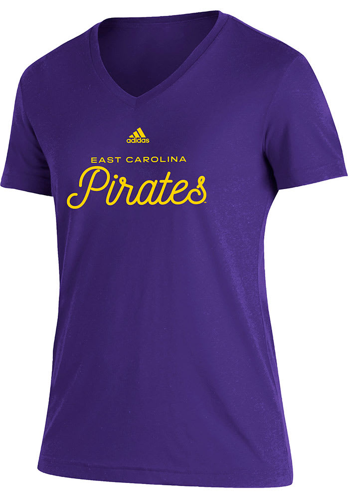 East Carolina Pirates Womens Purple Blend Short Sleeve T-Shirt