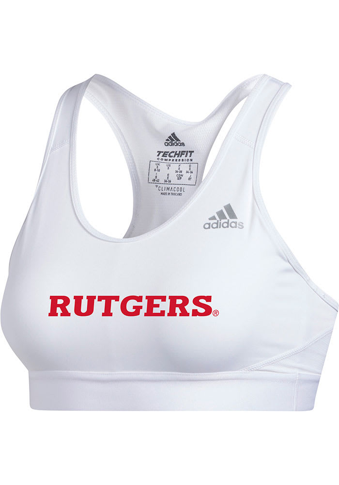 Rutgers Scarlet Knights Womens White Alphaskin Bra Tank Top