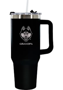 UConn Huskies Grandpa 40oz Stainless Steel Tumbler - Black