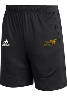 Adidas Alabama State Hornets Mens Black Sideline Knit Shorts