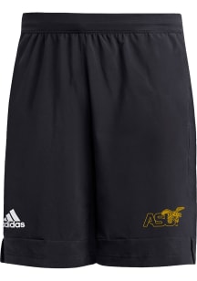 Adidas Alabama State Hornets Mens Black 9 Inch Heat Ready Woven Shorts